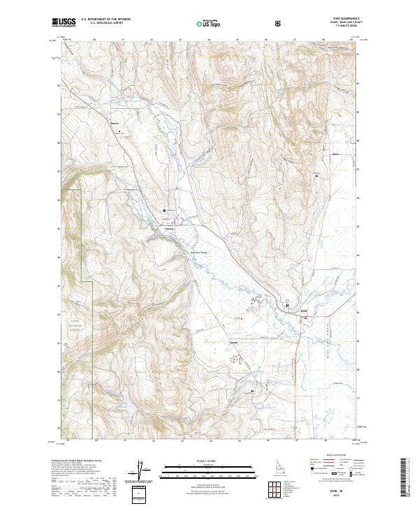 Ovid topographic map thumbnail