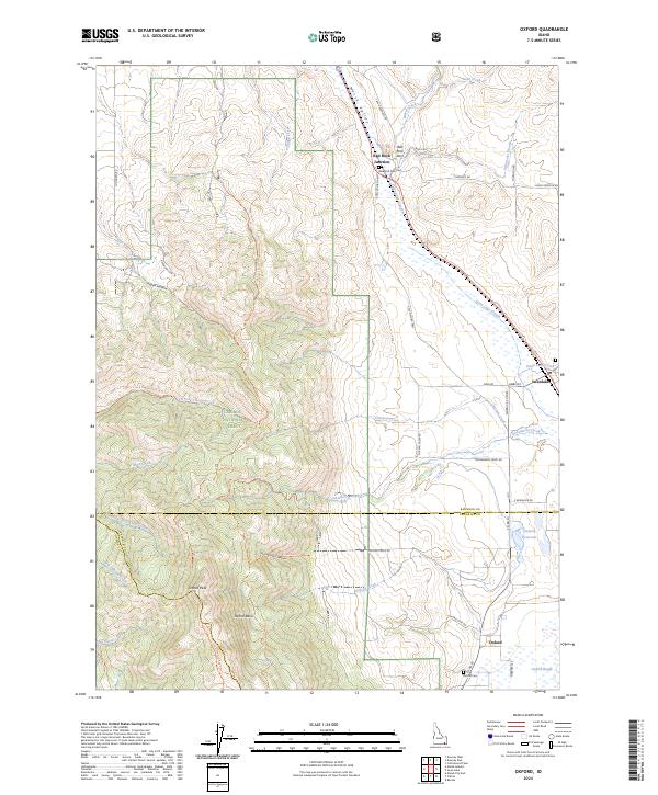 Oxford topographic map thumbnail