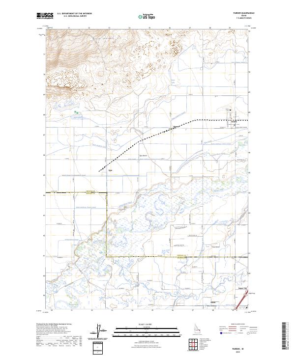 Parker topographic map thumbnail