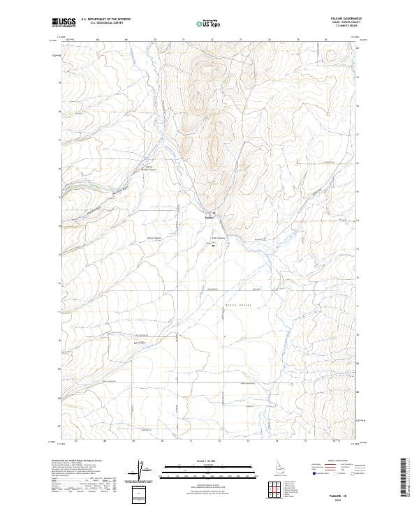 Pauline topographic map thumbnail