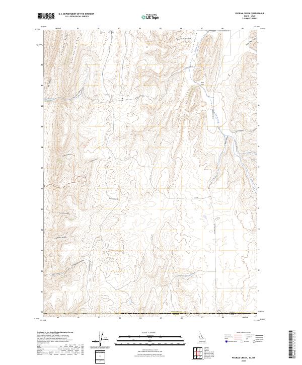 Pegram Creek topographic map thumbnail