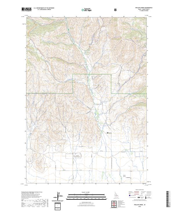 Phillips Creek topographic map thumbnail