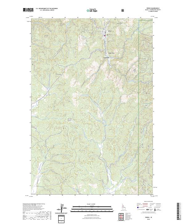 Pierce topographic map thumbnail