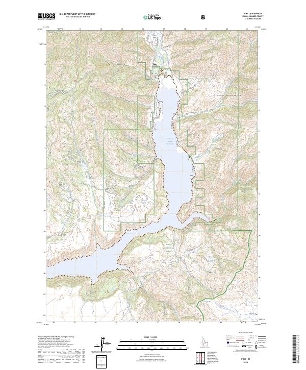 Pine topographic map thumbnail