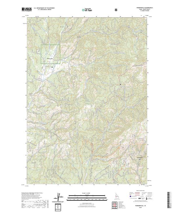 Pioneerville topographic map thumbnail