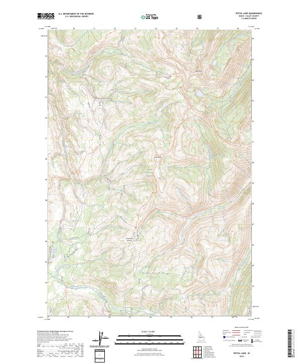 Pistol Lake topographic map thumbnail