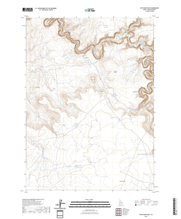 Piute Basin East topographic map thumbnail