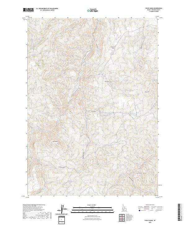 Pixley Basin topographic map thumbnail