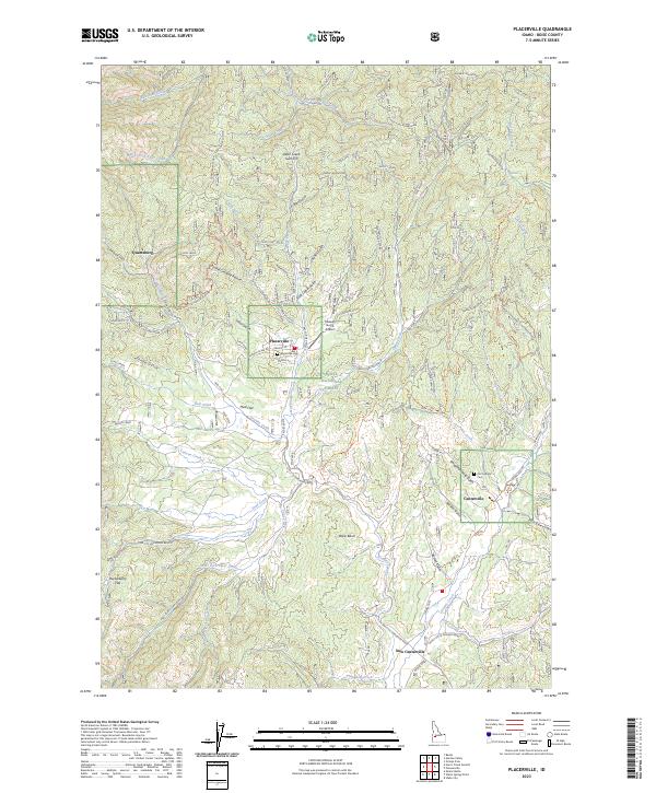 Placerville topographic map thumbnail