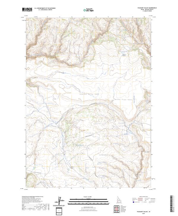Pleasant Valley topographic map thumbnail