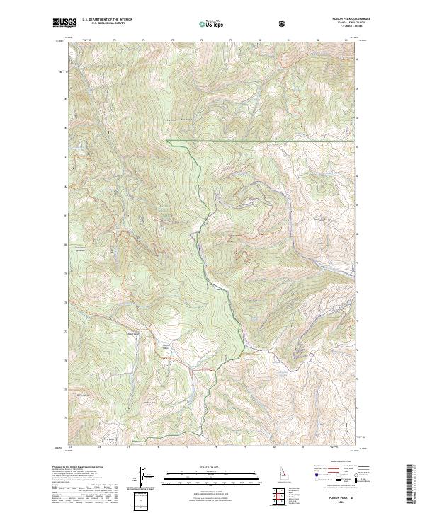 Poison Peak topographic map thumbnail
