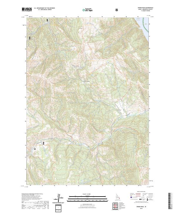 Poker Peak 2023 topographic map thumbnail