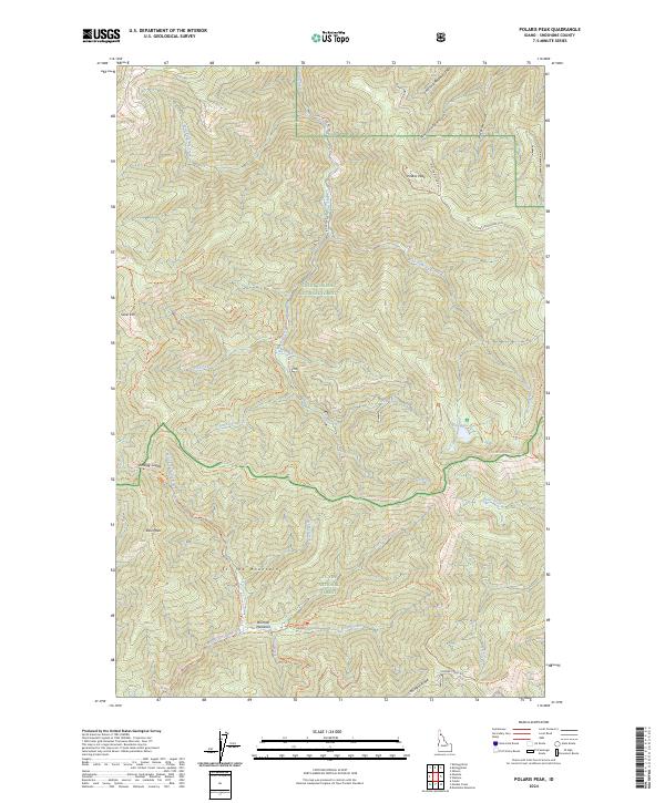 Polaris Peak topographic map thumbnail