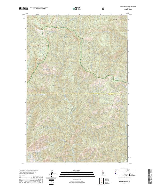 Pole Mountain 2024 topographic map thumbnail