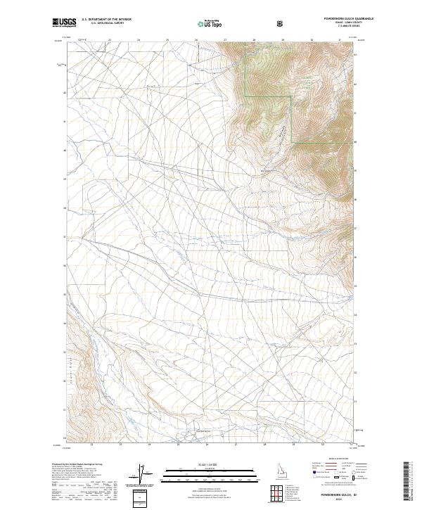 Powderhorn Gulch topographic map thumbnail