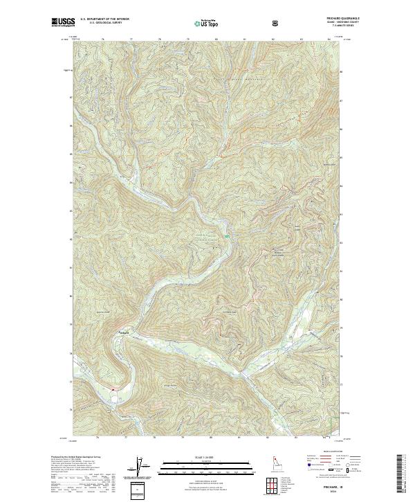Prichard topographic map thumbnail
