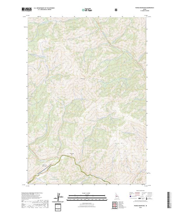 Pungo Mountain 2023 topographic map thumbnail