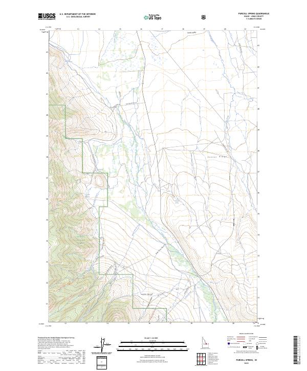 Purcell Spring topographic map thumbnail