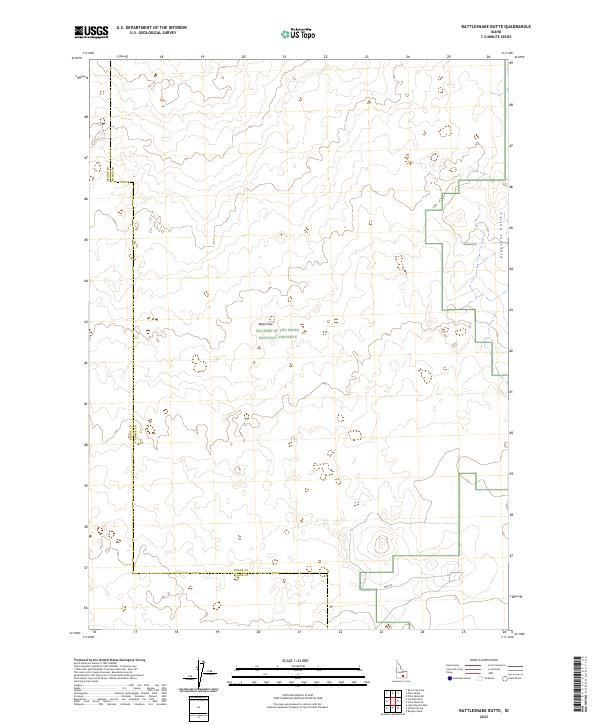 Rattlesnake Butte topographic map thumbnail
