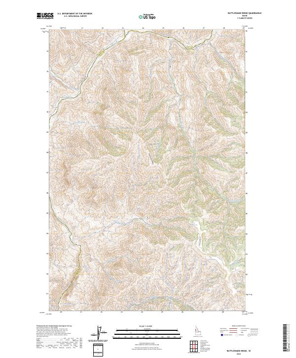 Rattlesnake Ridge topographic map thumbnail