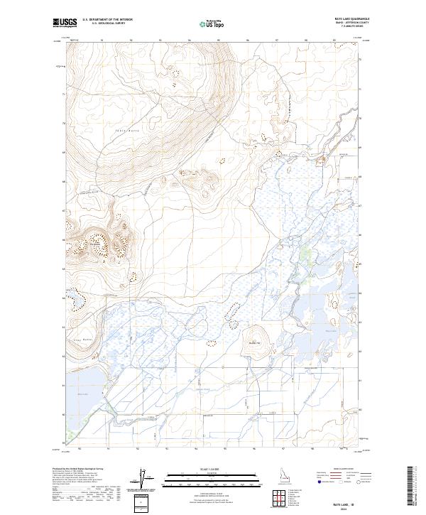 Rays Lake topographic map thumbnail
