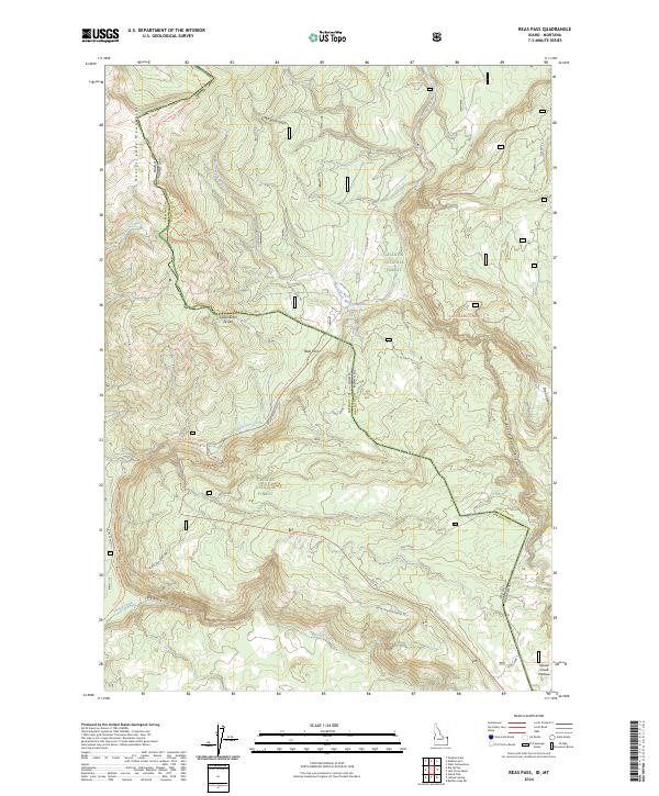 Reas Pass 2024 topographic map thumbnail