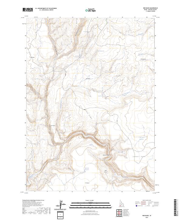 Red Basin topographic map thumbnail