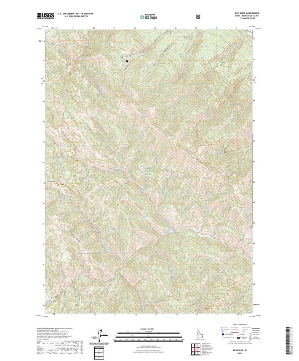 Red Ridge topographic map thumbnail
