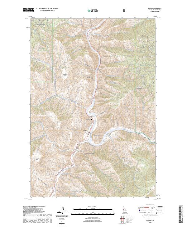 Riggins 2023 topographic map thumbnail