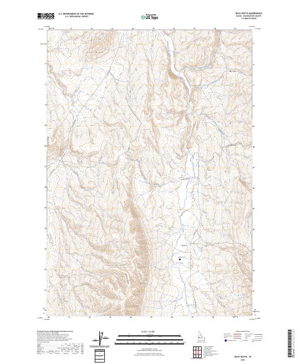 Riley Butte topographic map thumbnail