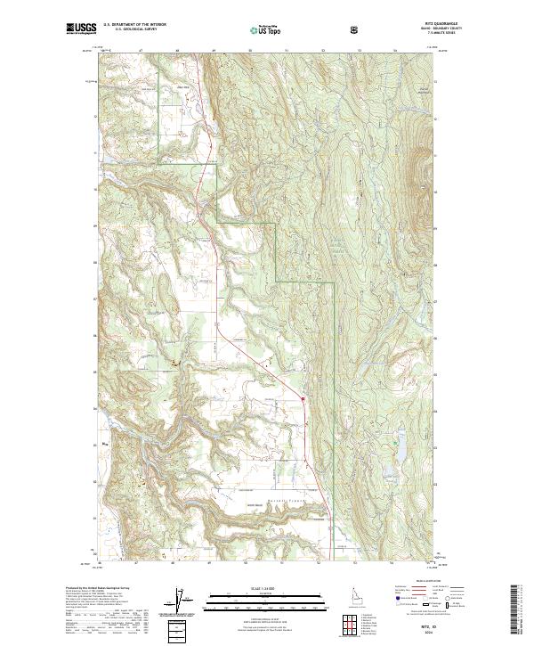 Ritz topographic map thumbnail