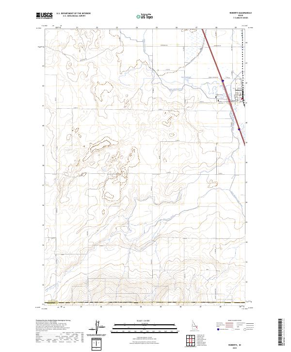 Roberts topographic map thumbnail