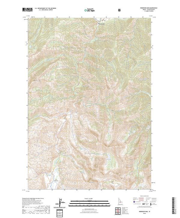 Robinson Bar topographic map thumbnail