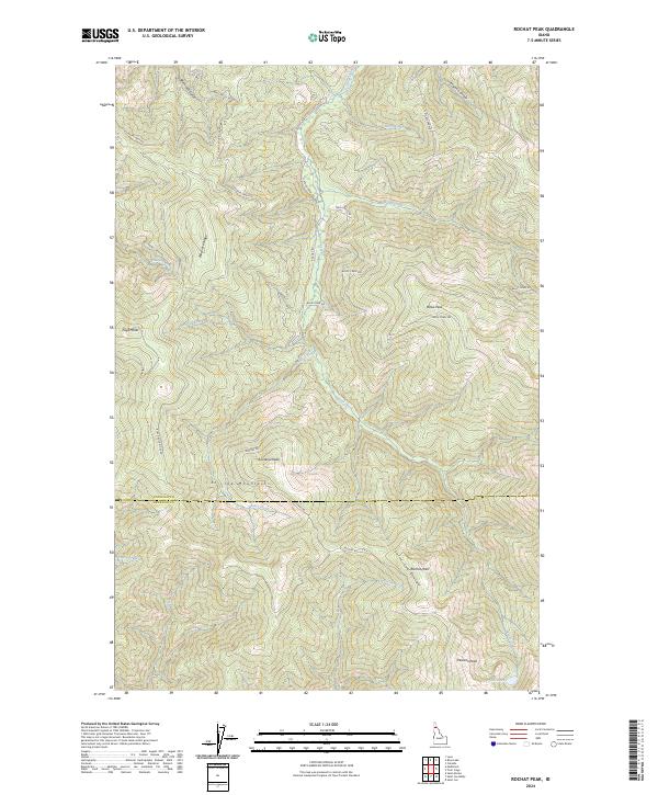Rochat Peak topographic map thumbnail