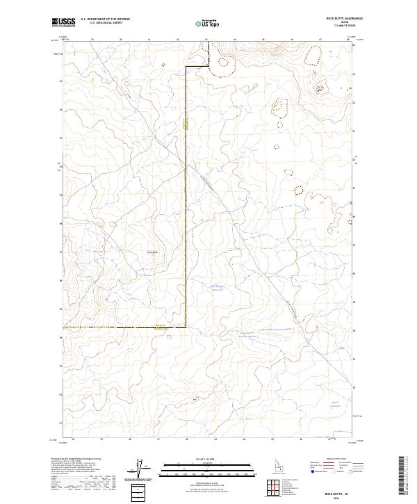 Rock Butte topographic map thumbnail