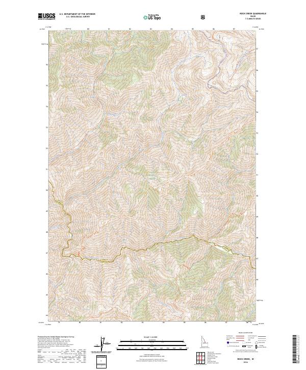 Rock Creek topographic map thumbnail