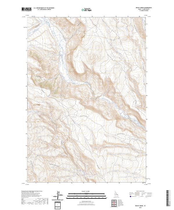 Rocky Creek topographic map thumbnail