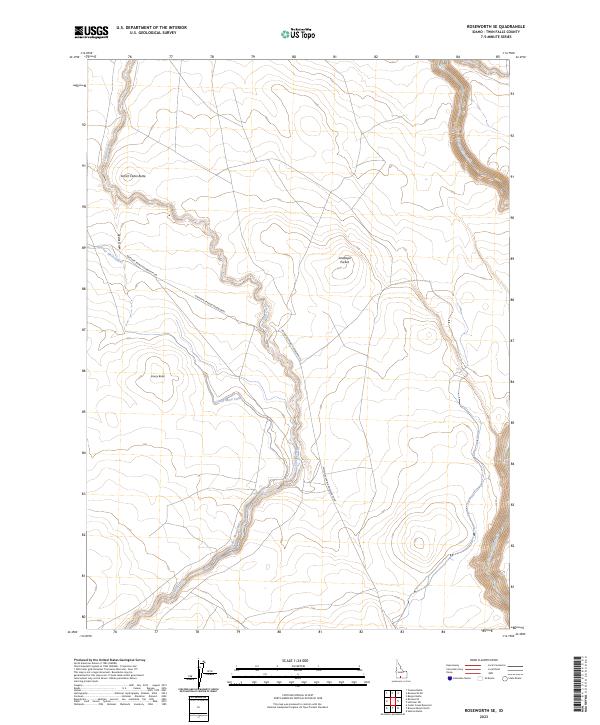 Roseworth SE topographic map thumbnail
