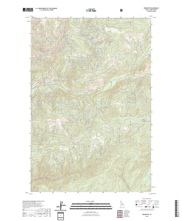 Roundtop topographic map thumbnail