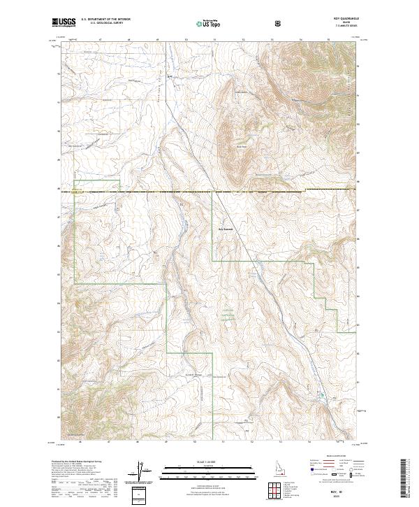 Roy topographic map thumbnail