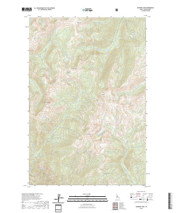 Running Lake topographic map thumbnail