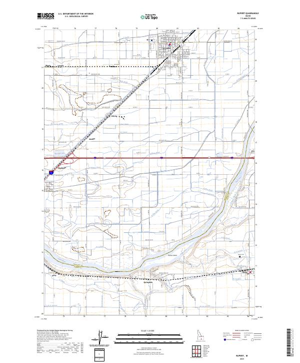 Rupert topographic map thumbnail