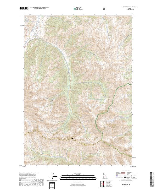 Ryan Peak topographic map thumbnail