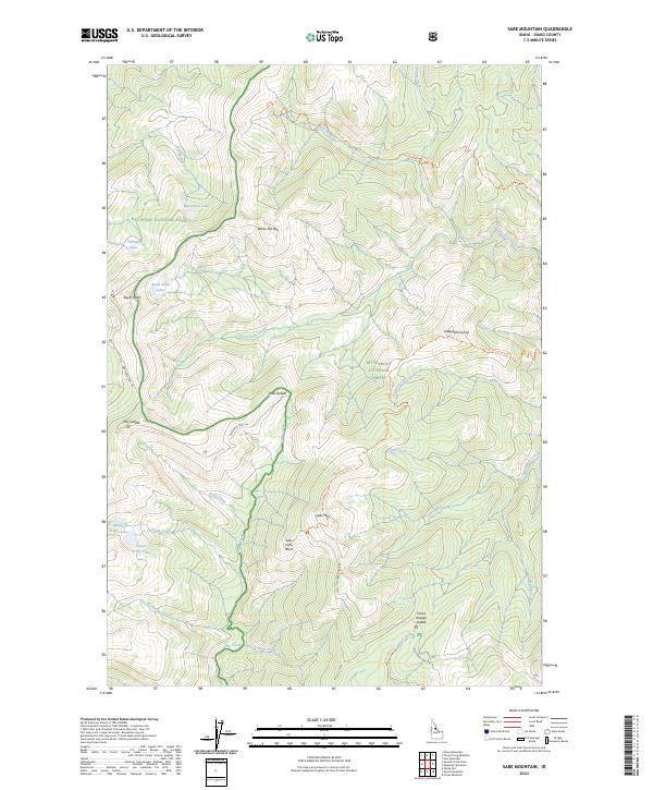 Sabe Mountain 2024 topographic map thumbnail