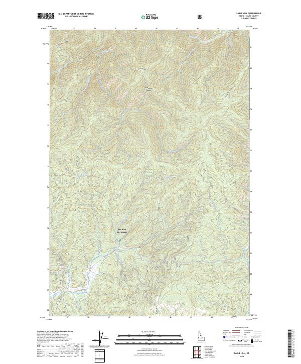 Sable Hill topographic map thumbnail