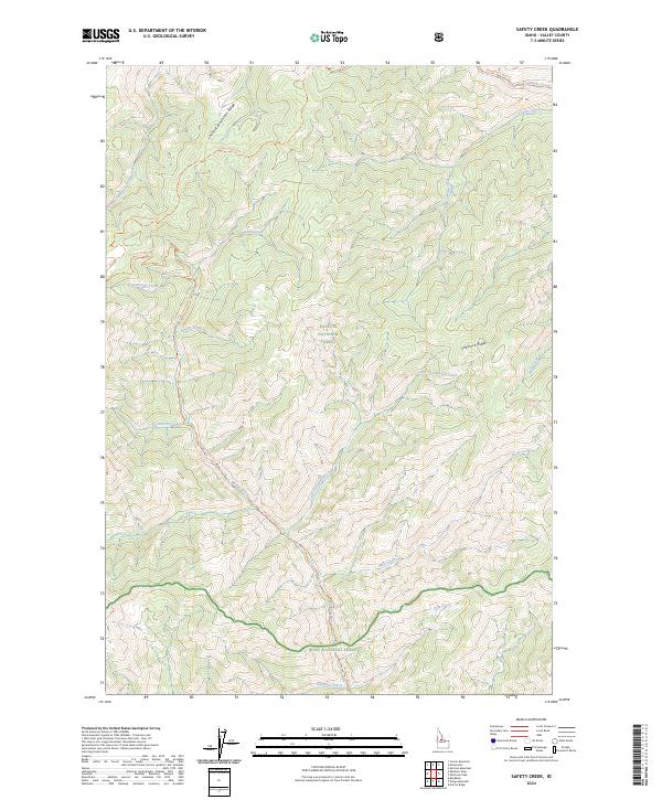 Safety Creek topographic map thumbnail