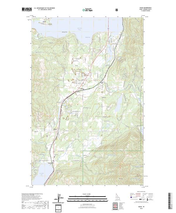 Sagle topographic map thumbnail