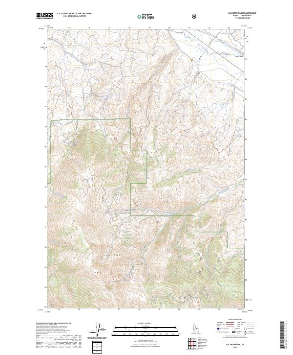 Sal Mountain topographic map thumbnail