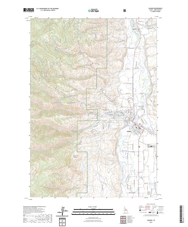 Salmon topographic map thumbnail