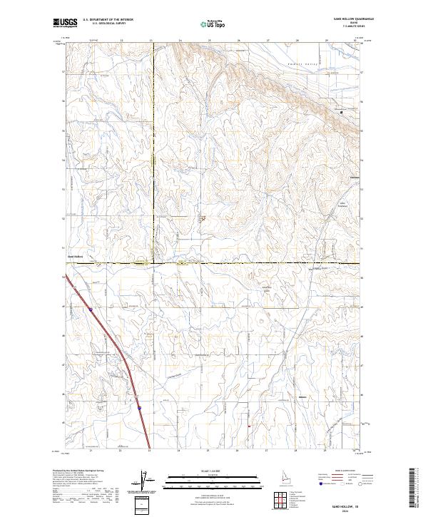 Sand Hollow topographic map thumbnail